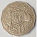 AUSTRALIA 1979 . FIFTY 50 CENTS COIN . DOUBLE BAR . CIRCULATED